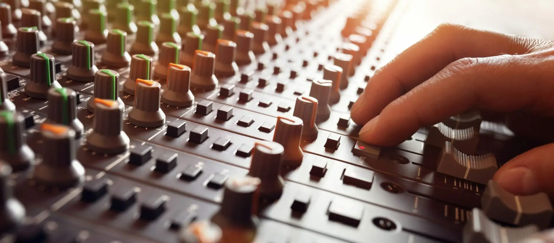 sound recording studio mixer